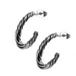 Wikinger-Creolen (925er Silber) VE-1