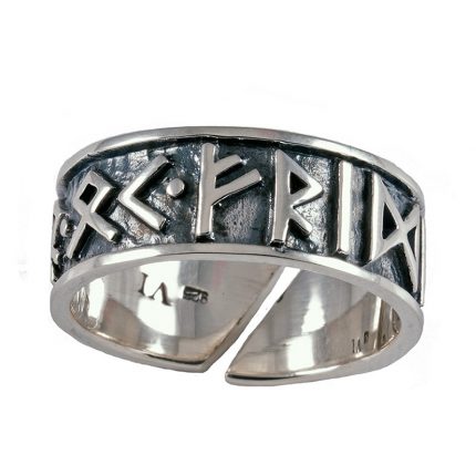 Runenring (925er Silber 52-60 klein) VR-28