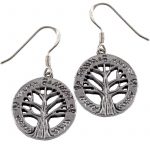 Lebensbaum Ohrhänger Silber CE-8