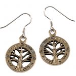 Lebensbaum Ohrhänger Bronze CE-8