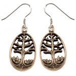 Lebensbaum Ohrhänger Bronze CE-9