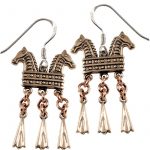 Klapper Ohrhänger Rus Bronze VE-12