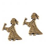 Walküren Ohrstecker Bronze VE-16