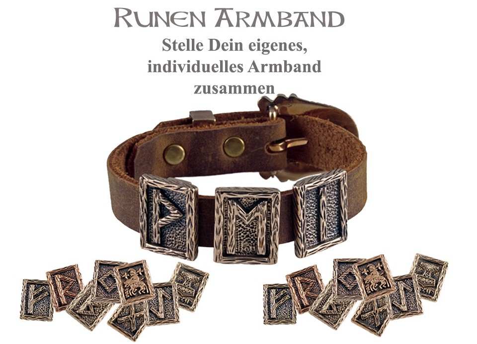 Stelle Dein individuelles Runen Armband im Vinland Shop zusammen